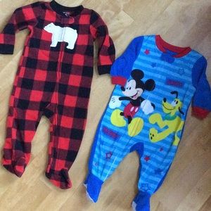 Warm cozy winter pjs size 9M